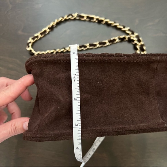 1OAK Handcrafted Brown Suede Purse NWOT - Picture 7 of 9